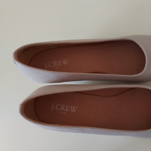J. Crew Factory Canvas Espadrille Wedges Beige - Picture 7 of 9